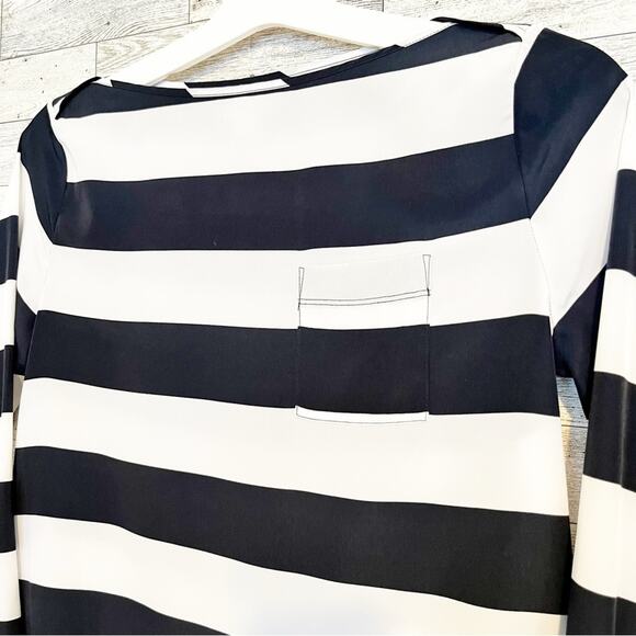 GAP Navy Blue & White Striped Blouse, XS, NWOT! - Picture 6 of 9